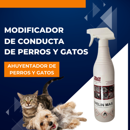 REPELIN MAS 1 X 750 ML Repelente y ahuyentador de perros y gatos